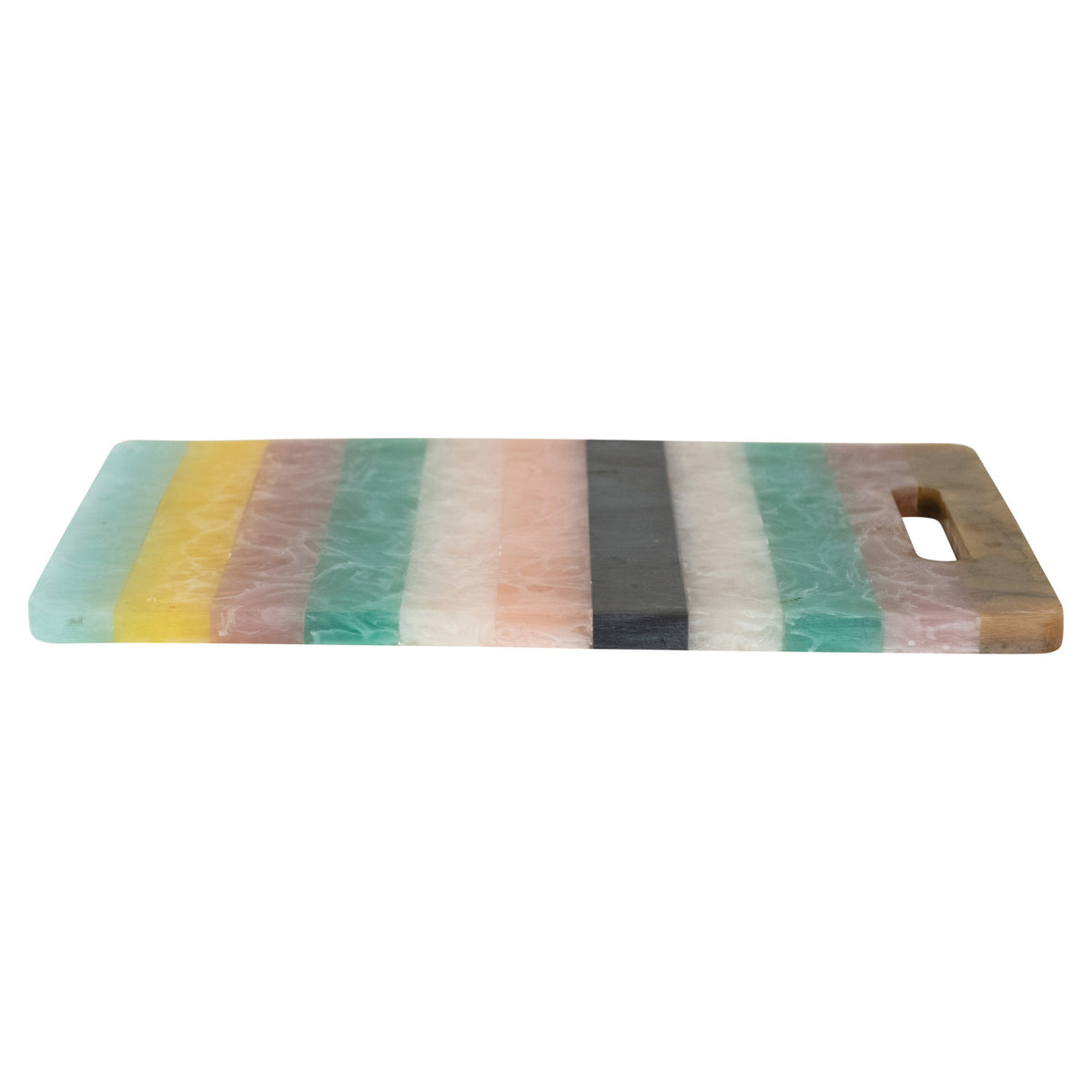 Colourful Resin Striped Serving Board