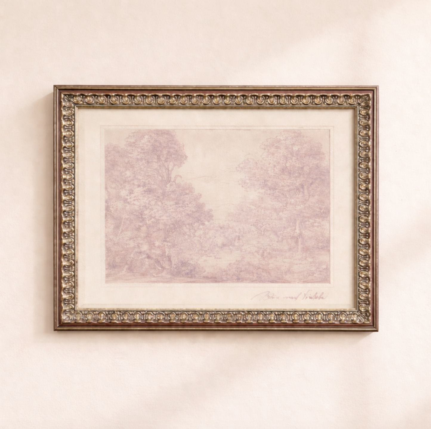 Monteverde Sketch – Framed Canvas Print