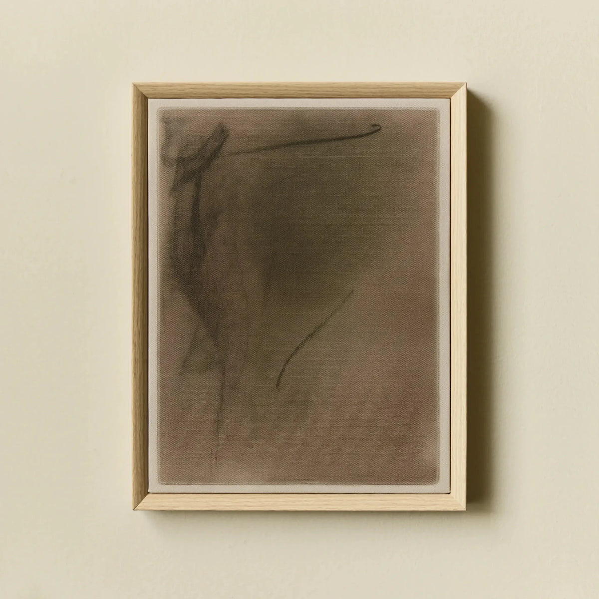 Abstract Charcoal N°4 – Framed Canvas Wall Art - Petite Thuet & Co.