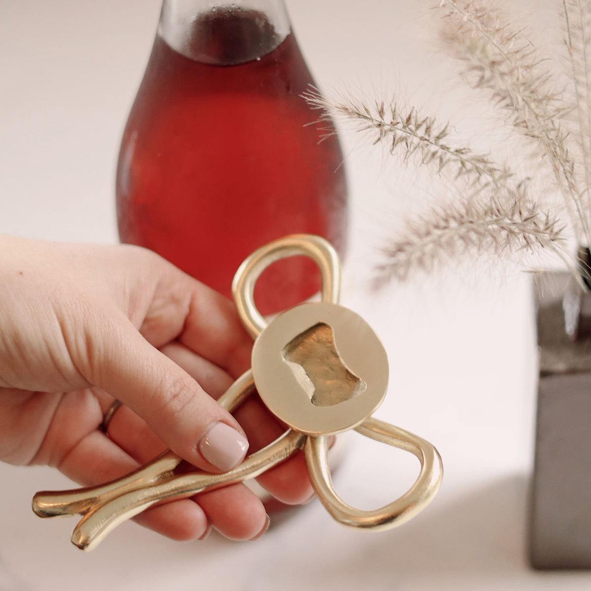 Brass Bow Bottle Opener