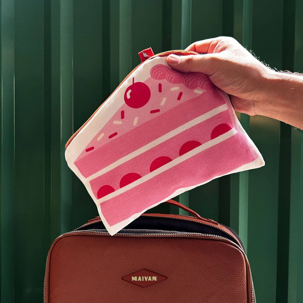 Cake Canvas Zipper Pouch & Pencil Case - Petite Thuet & Co.