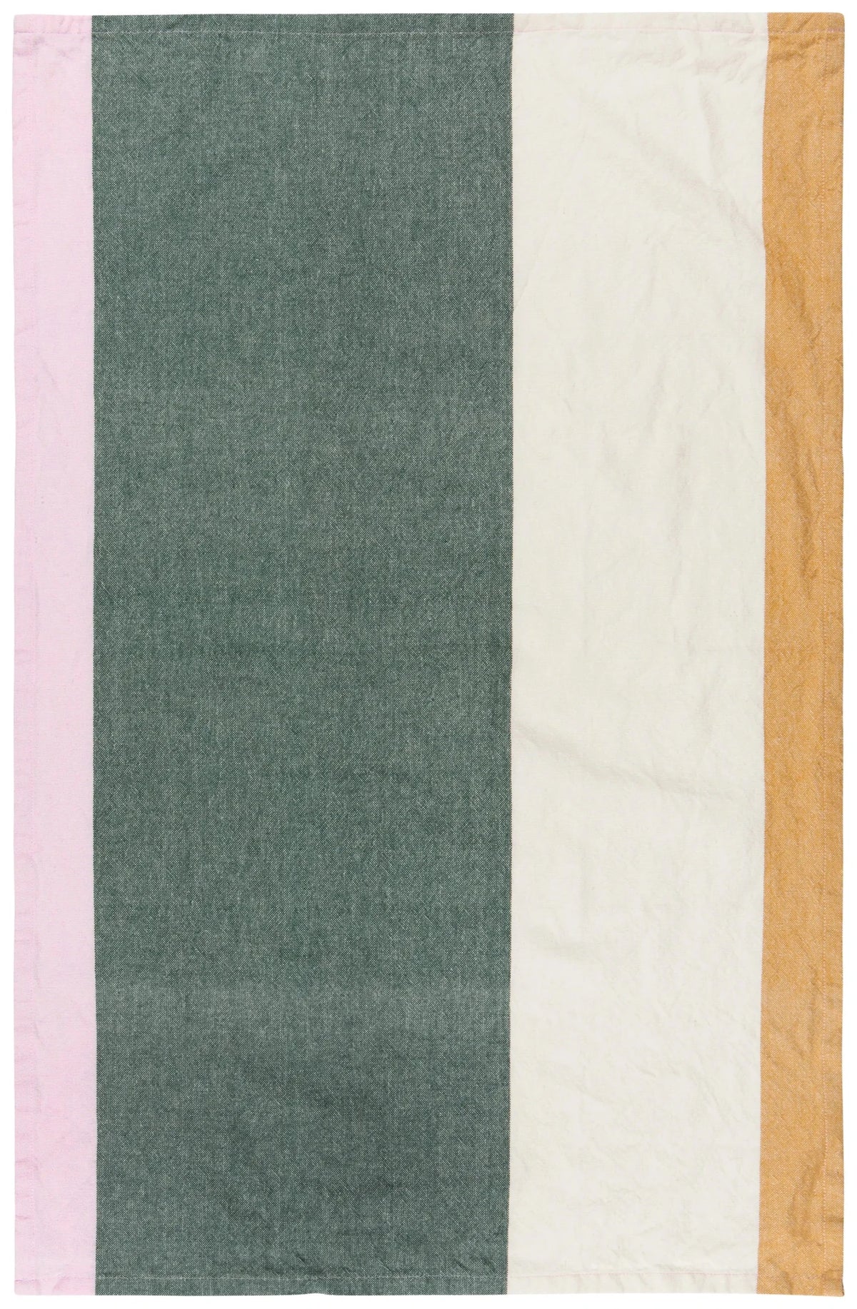 Green Colour Block Tea Towel - Petite Thuet & Co.