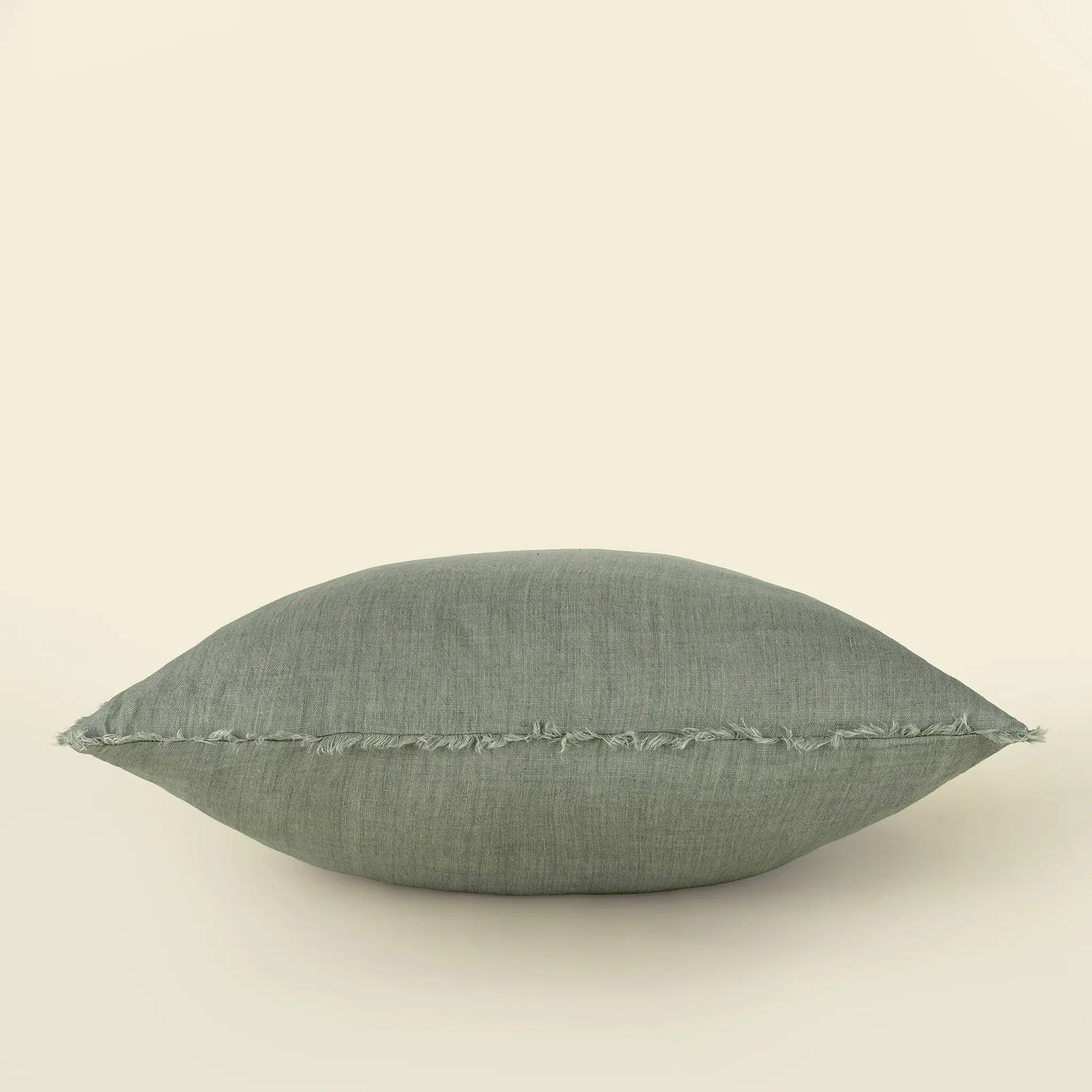 Lina Linen Pillow, Flint Grey