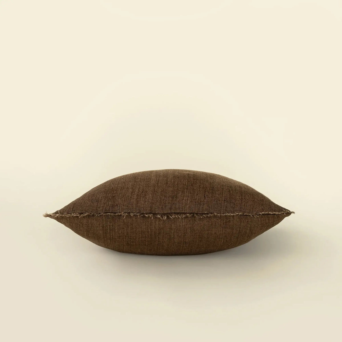 Lina Linen Pillow, Mocha Brown - Petite Thuet & Co.
