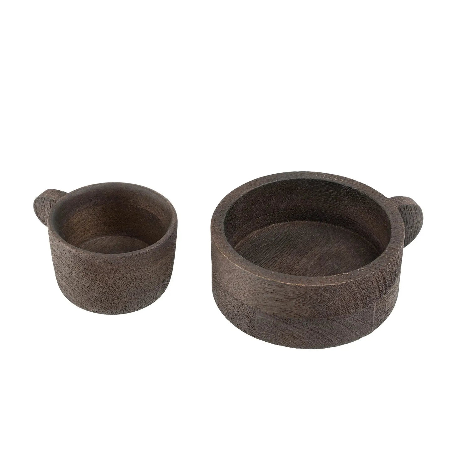Mango Wood Serving Cups – Set of 2 - Petite Thuet & Co.