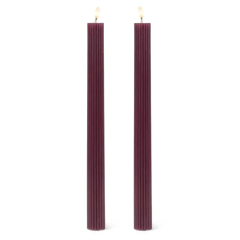 Jelly Bean Ridged Taper Candle