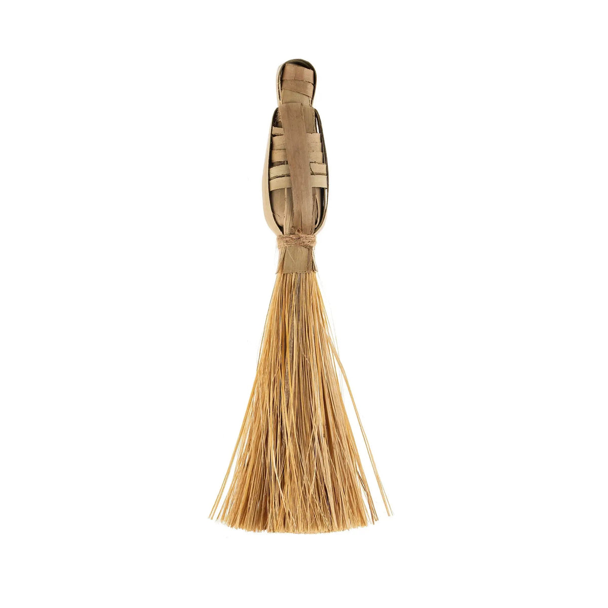 Nia Seagrass & Palm Fibre Decorative Hand Broom - Petite Thuet & Co.