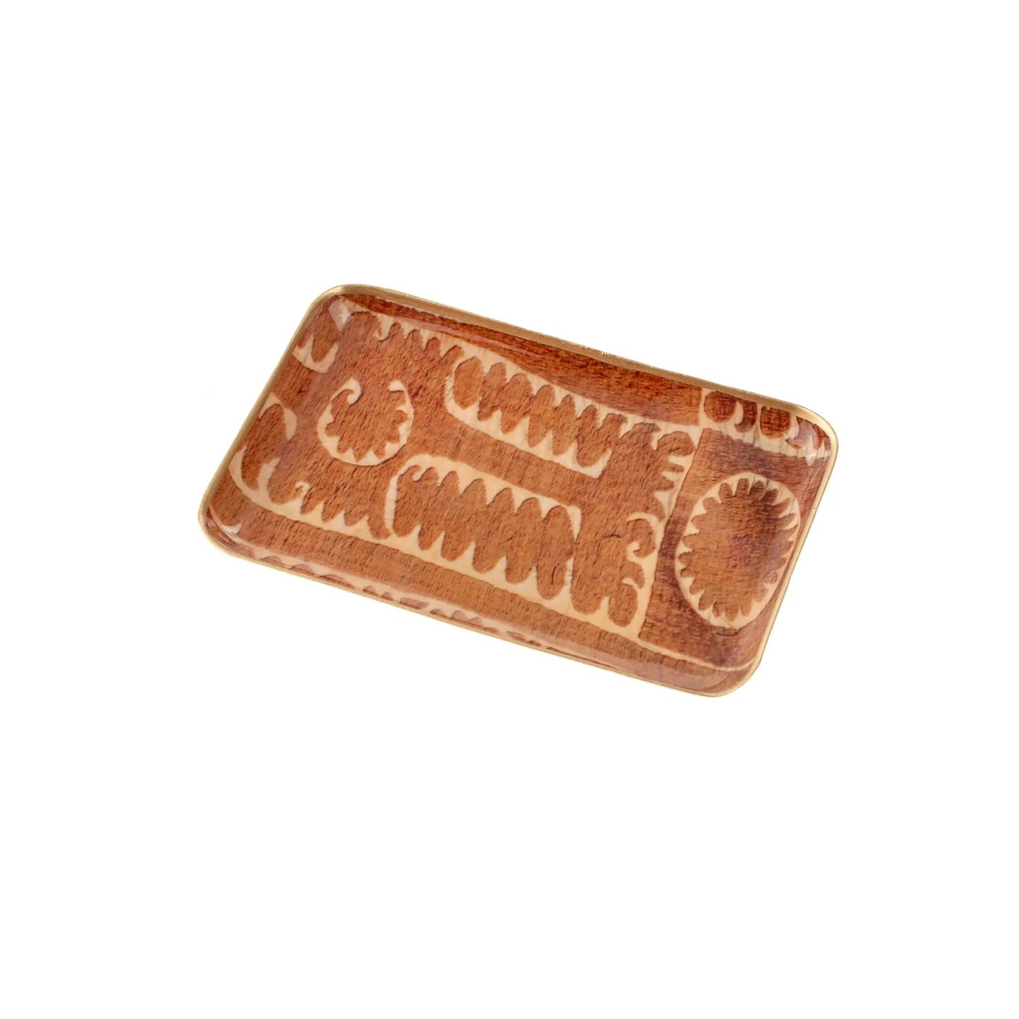 Sunset Suzani Enameled Catchall Tray – Small - Petite Thuet & Co.
