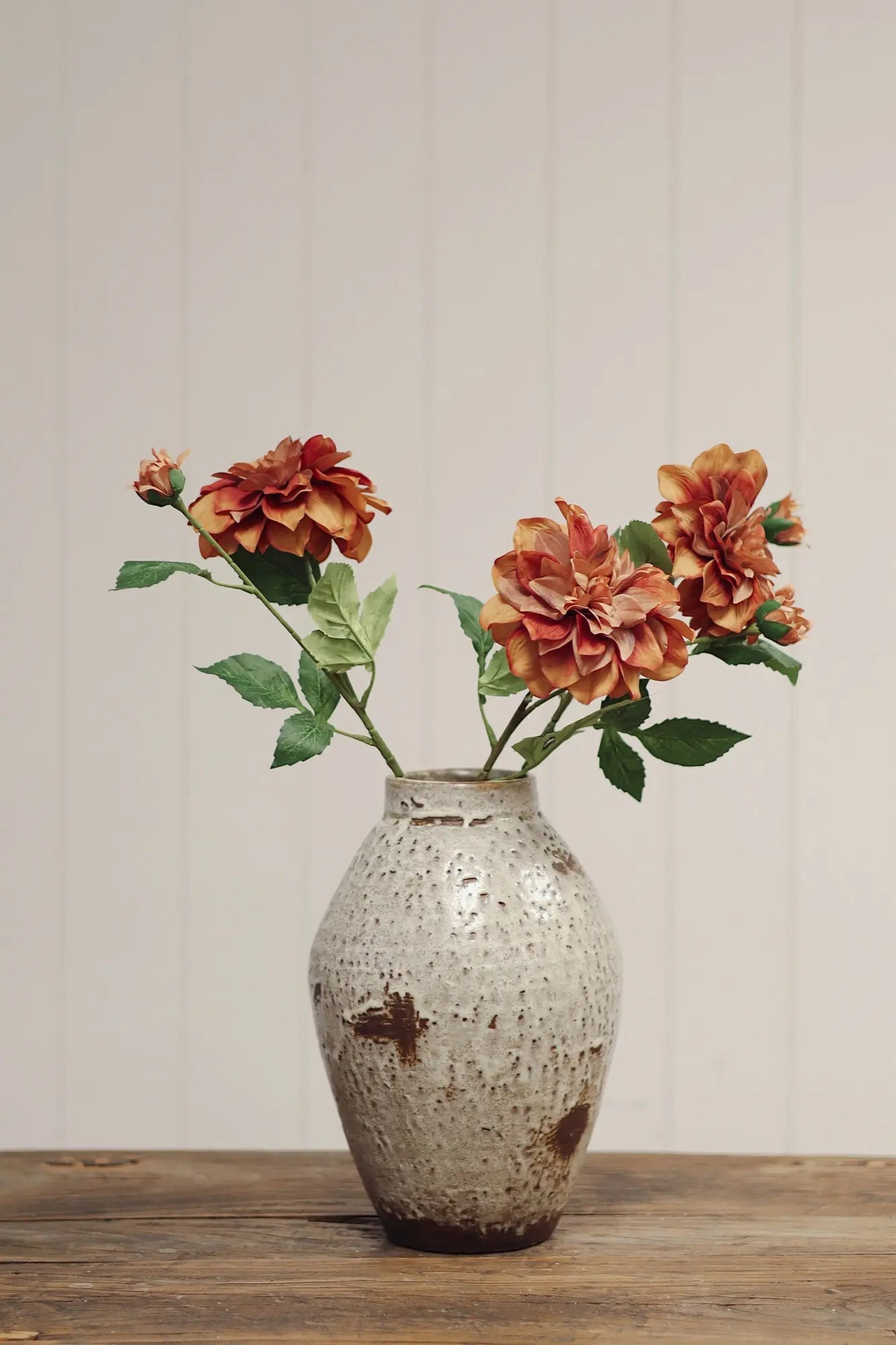 Terracotta Dahlia Floral Stem - Petite Thuet & Co.