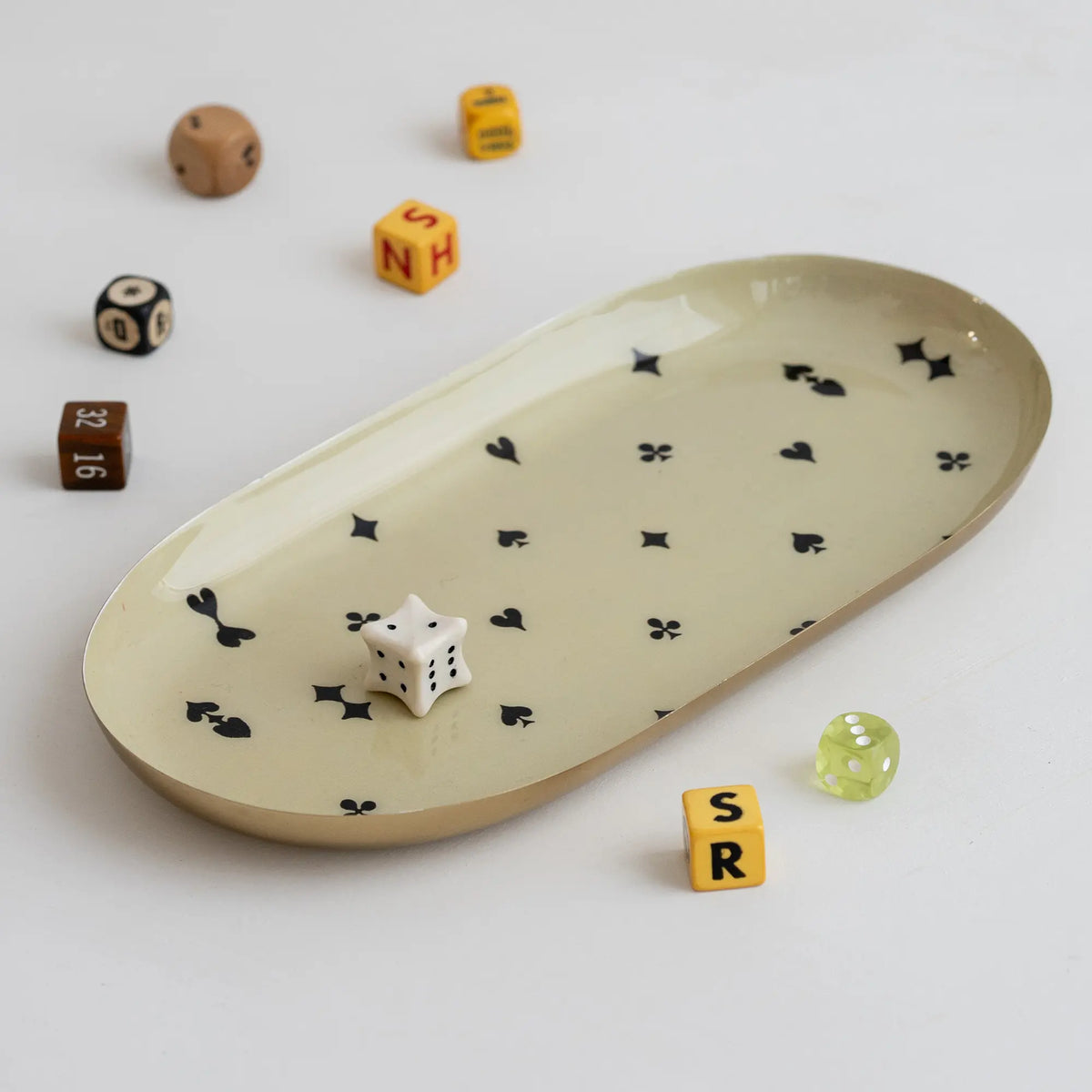 Oval Enamel Tray, House of Suits