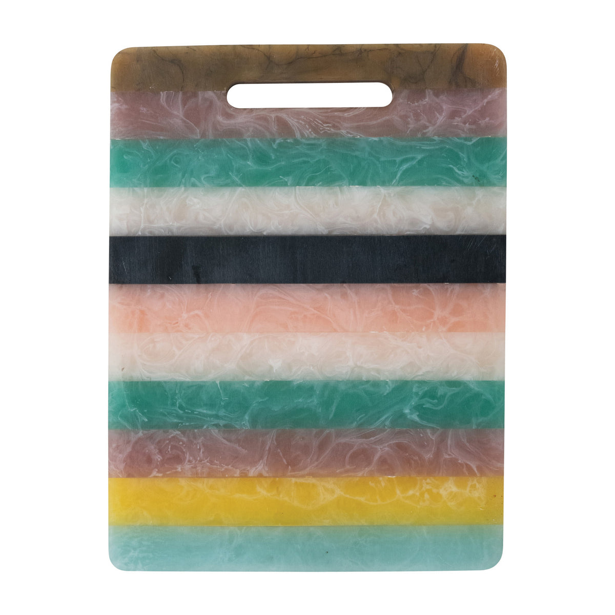 Colourful Resin Striped Serving Board