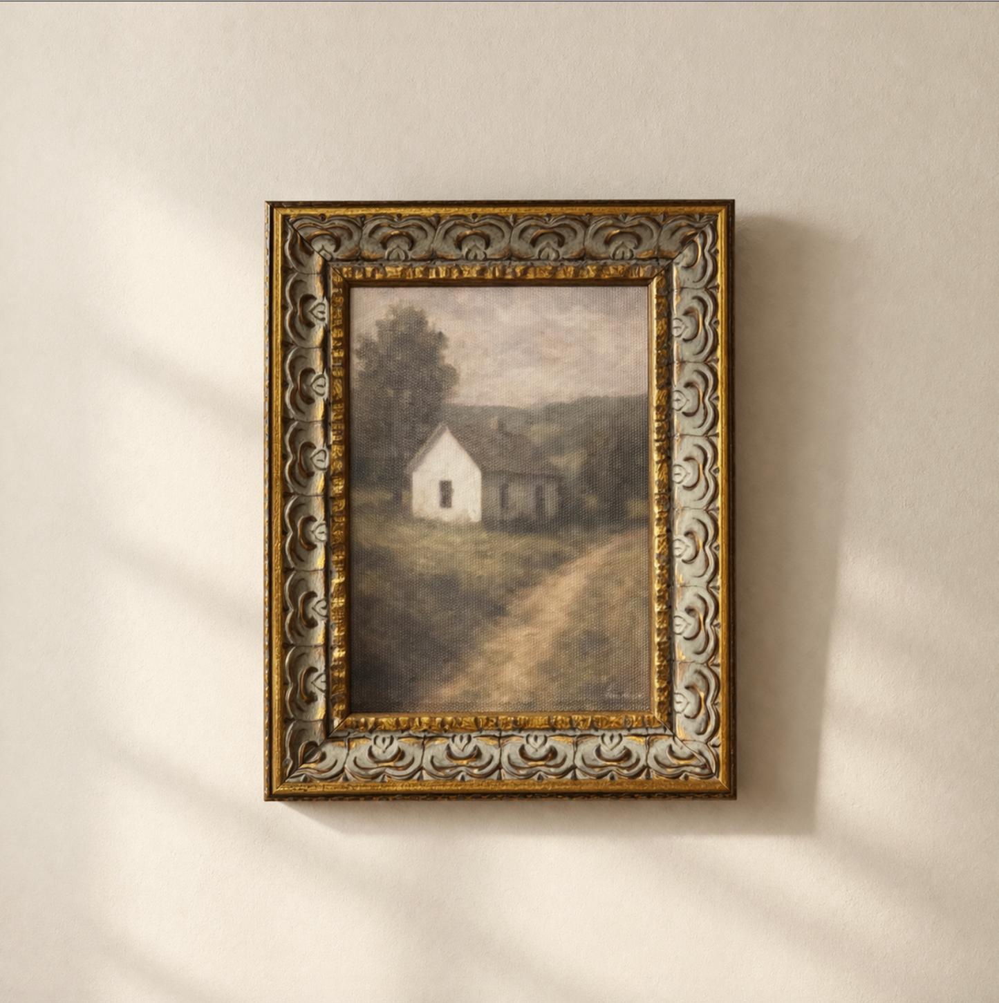 Country House – Framed Canvas Print