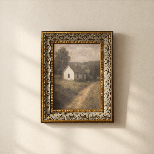 Country House – Framed Canvas Print