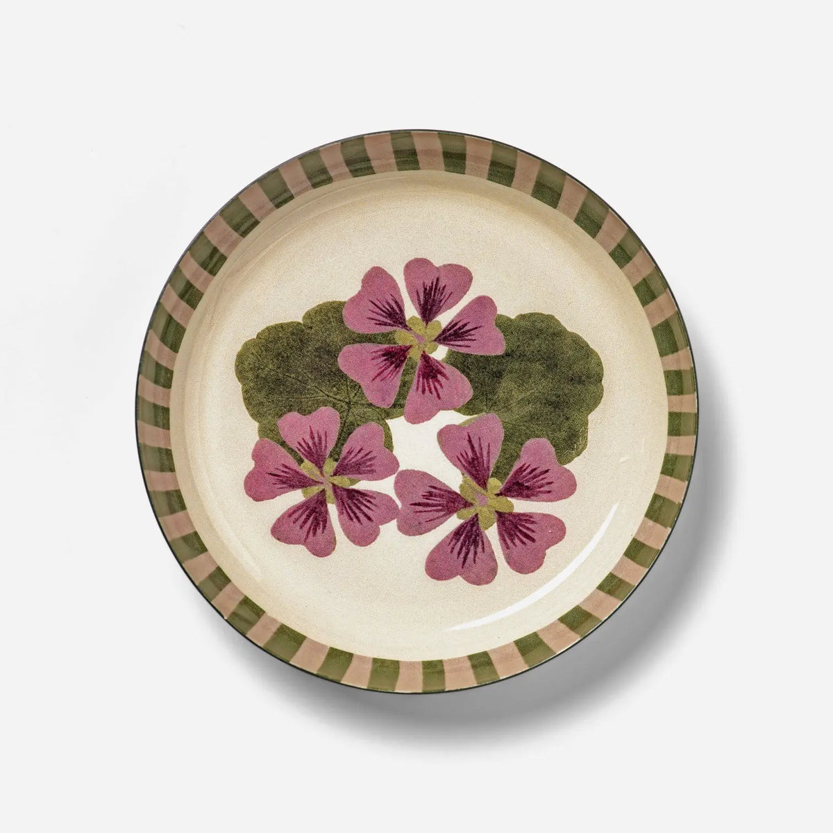 Small Enamel Tray, Geranium