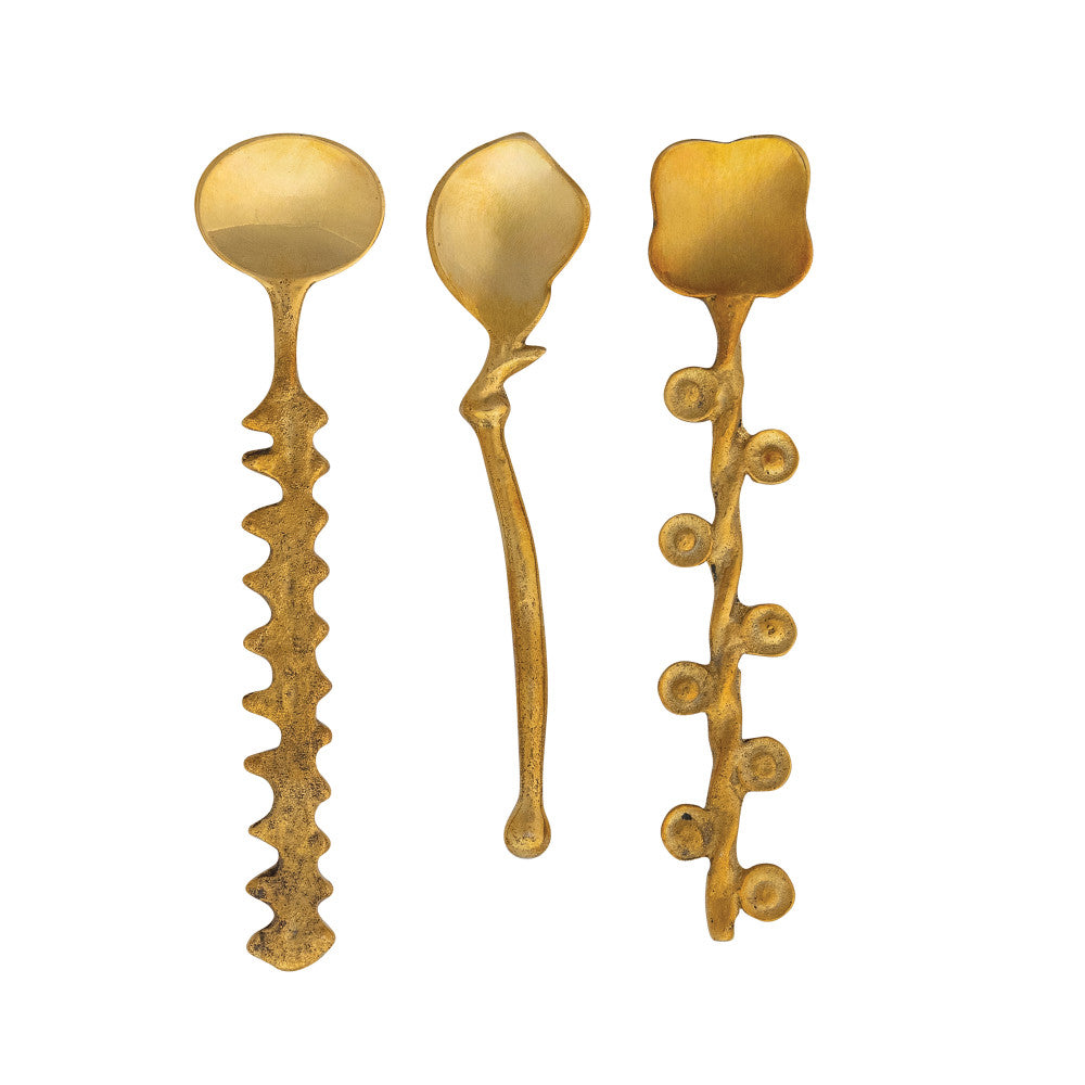 Brass Spoon With Bobble Handle