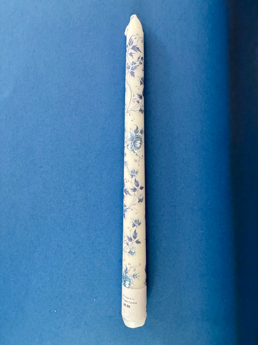 Floral Taper Candle
