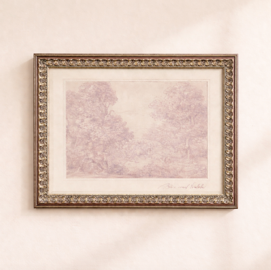 Monteverde Sketch – Framed Canvas Print