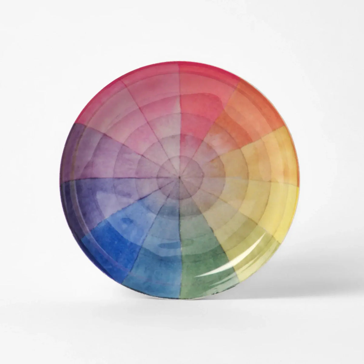 Small Enamel Tray, Vintage Colourwheel