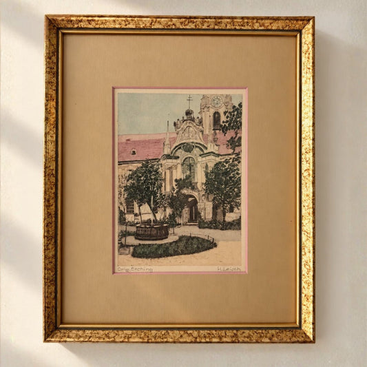 Lucky Find: Vintage Framed Etching