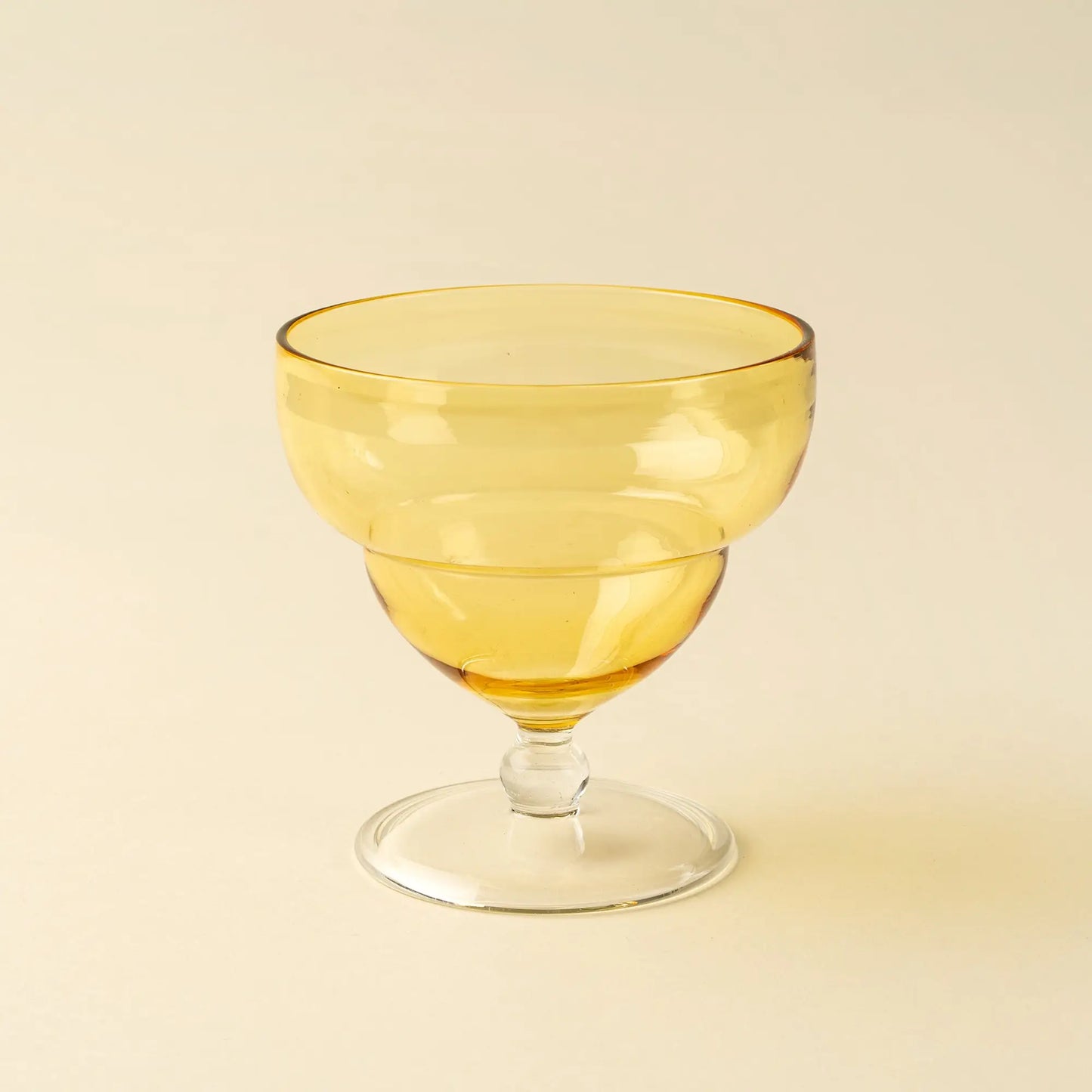Yellow Savoy Coupe Glass