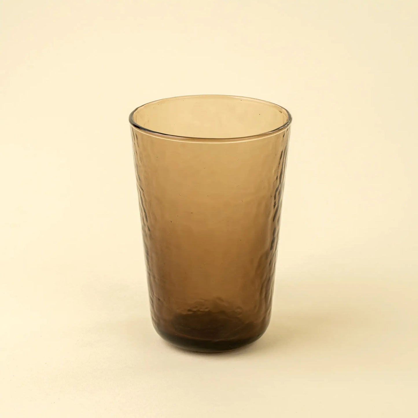 Amber Smoked Glass Tumbler