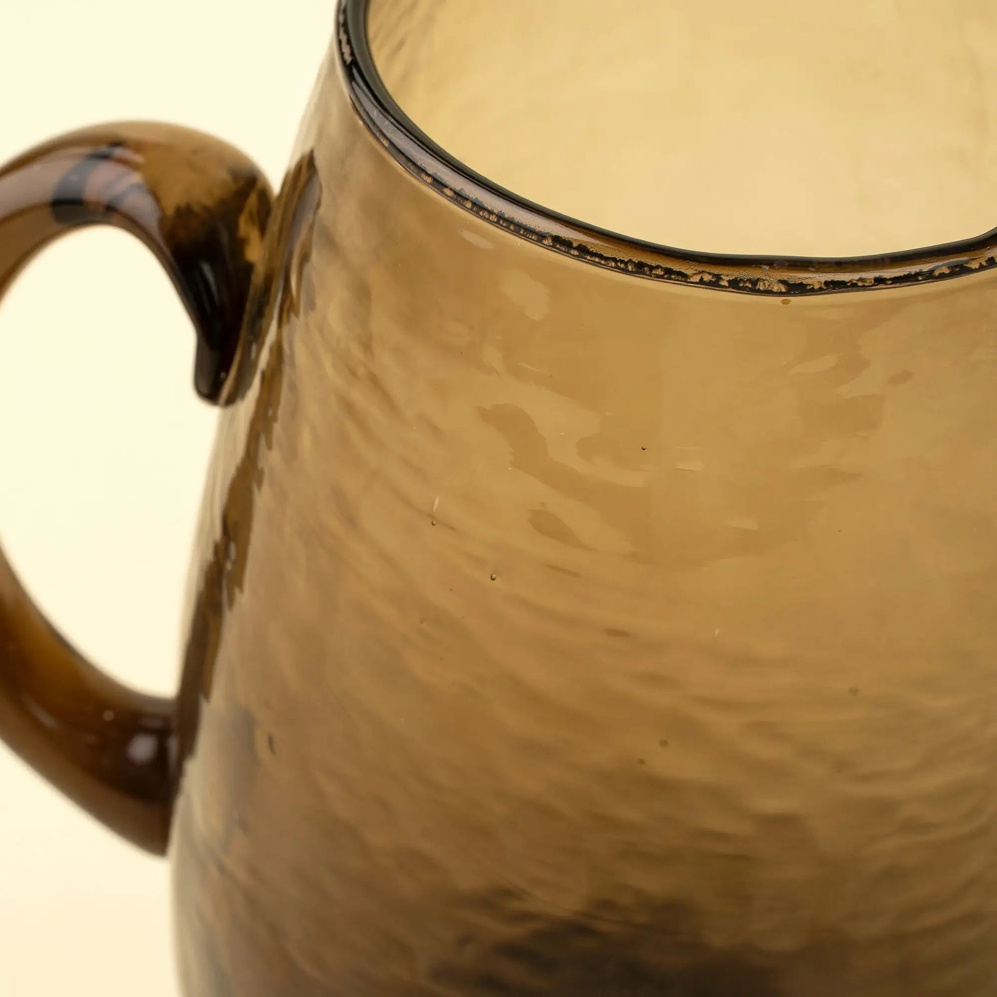 Amber Smoked Glass Pitcher - Petite Thuet & Co.