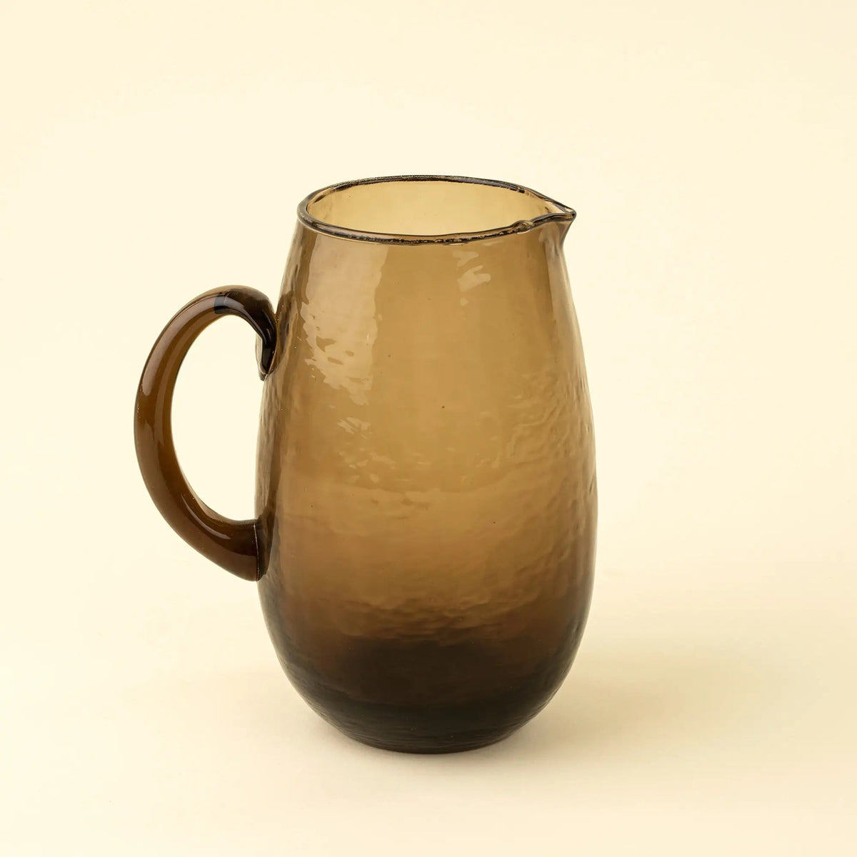 Amber Smoked Glass Pitcher - Petite Thuet & Co.