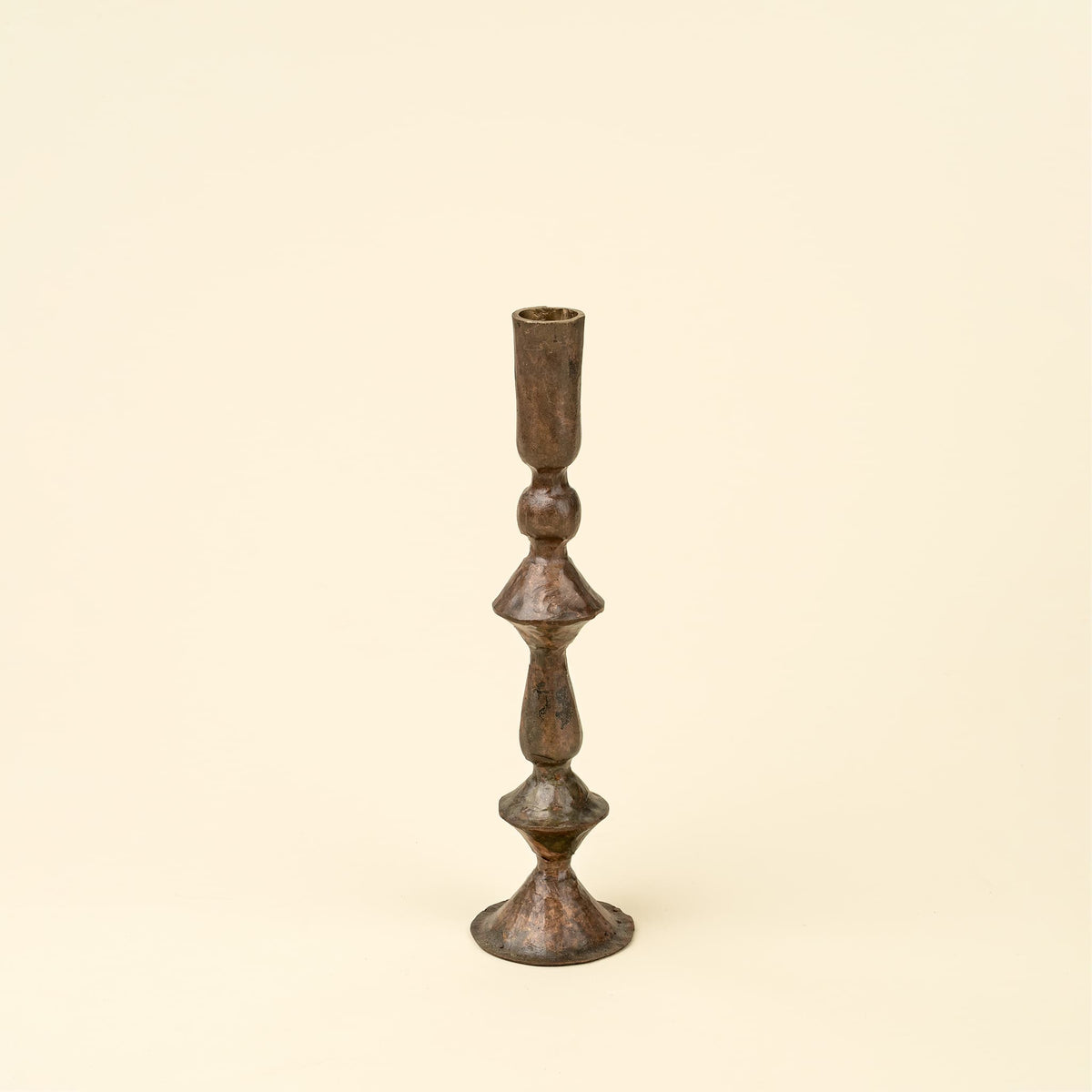 Antique Bronze Taper Candlestick, Small