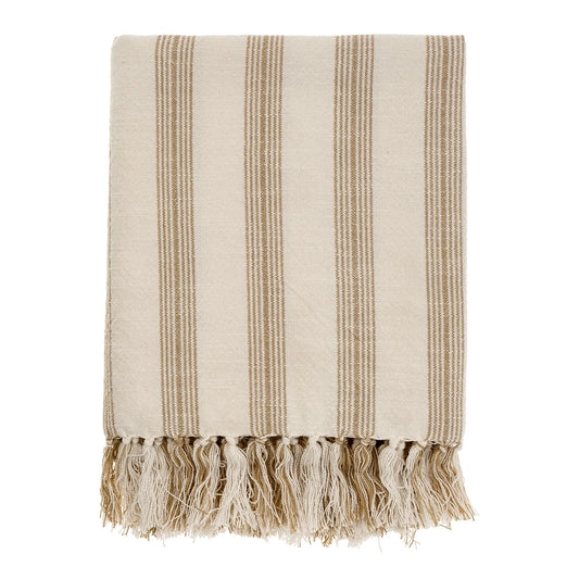 French Stripe Hammam Bath Towel, Sand