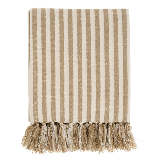 Narrow Stripe Hammam Bath Towel, Sand