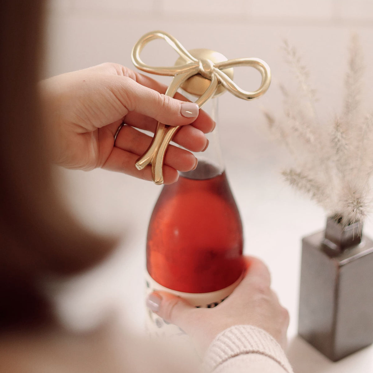Brass Bow Bottle Opener
