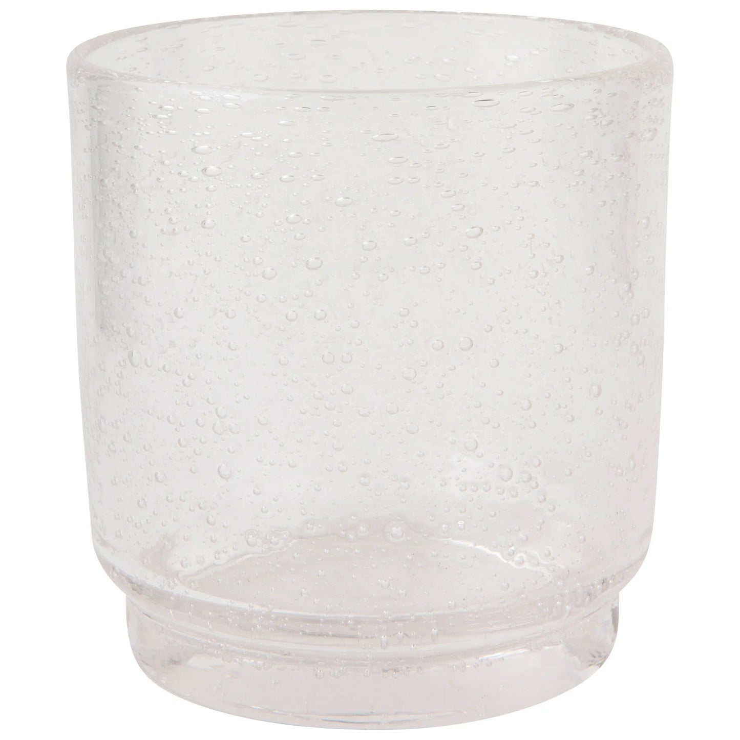 Bubble Glass Short Tumbler – Clear