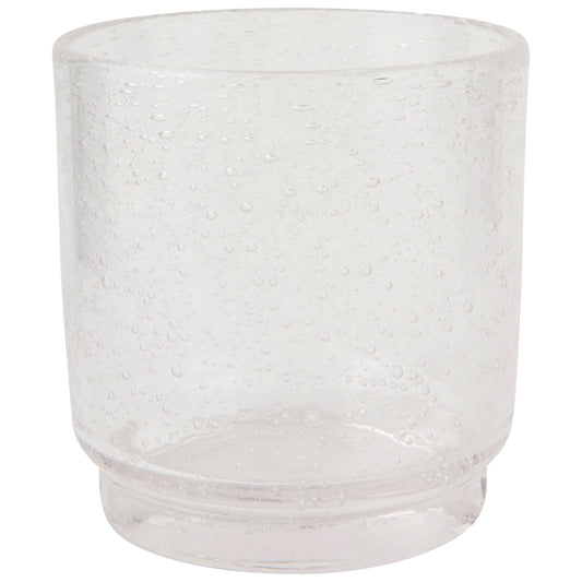 Bubble Glass Short Tumbler – Clear