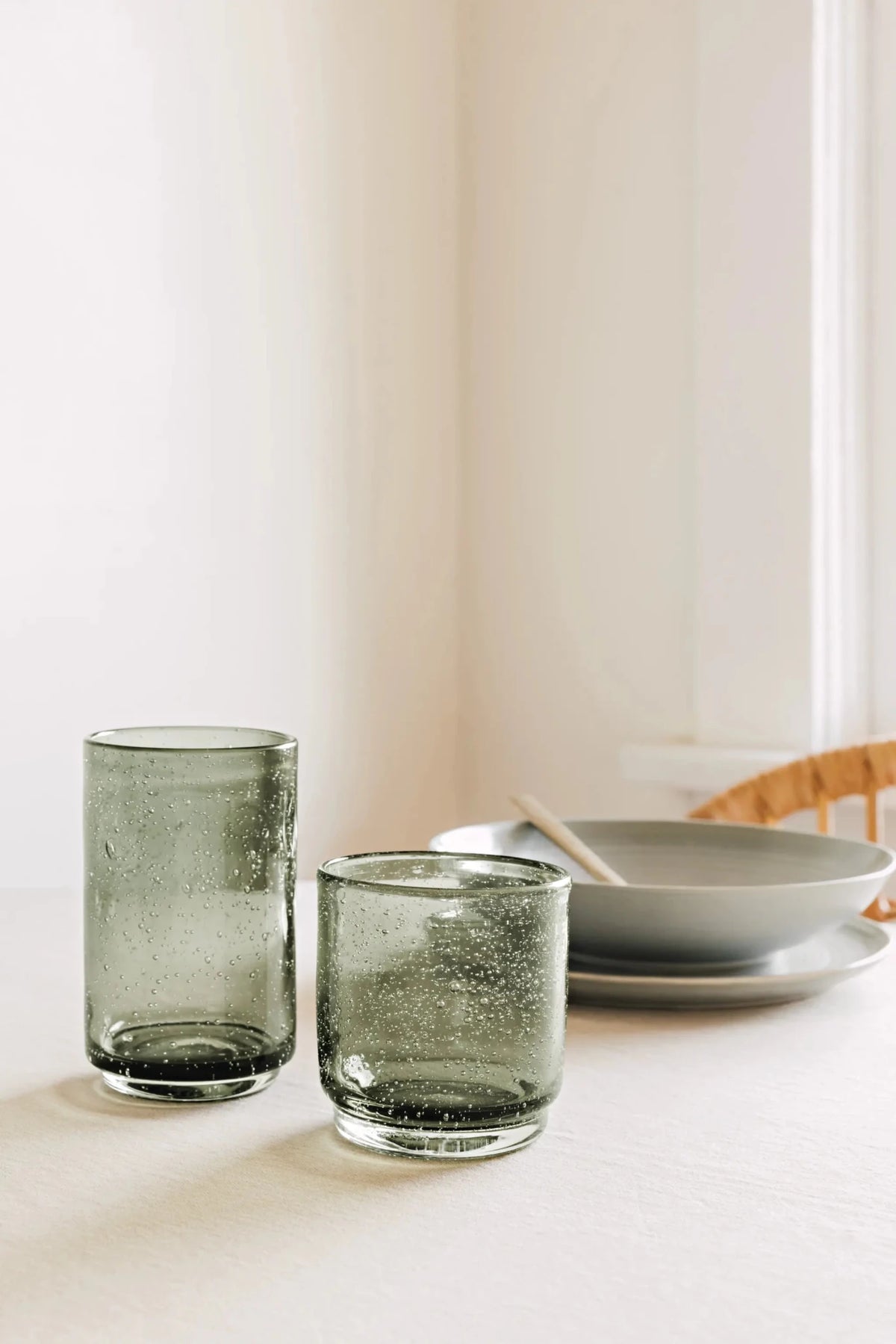 Bubble Glass Tall Tumbler – Agave - Petite Thuet & Co.