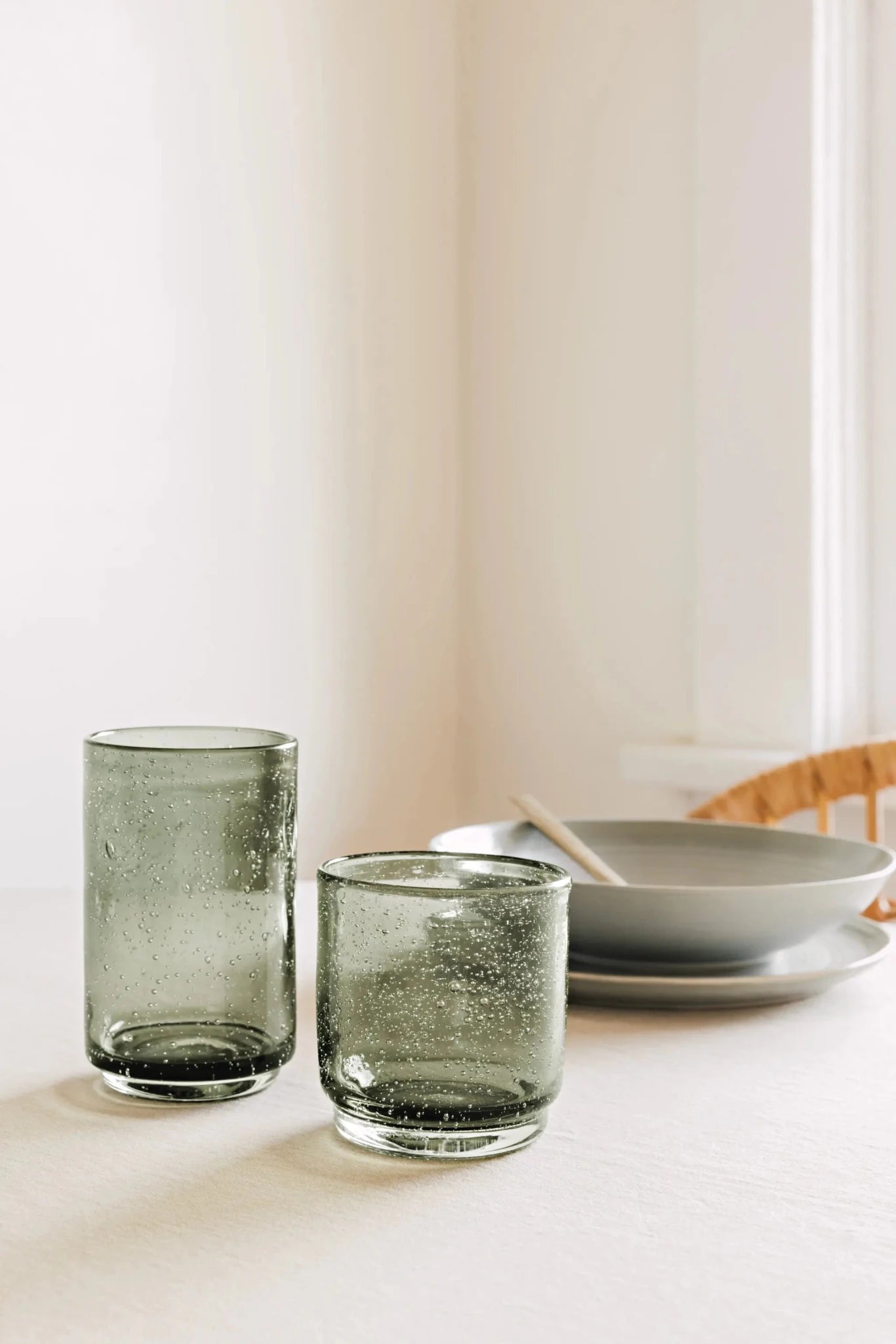 Bubble Glass Tall Tumbler – Agave - Petite Thuet & Co.
