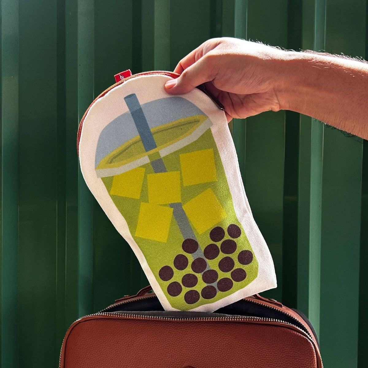 Bubble Tea Canvas Zipper Pouch & Pencil Case - Petite Thuet & Co.