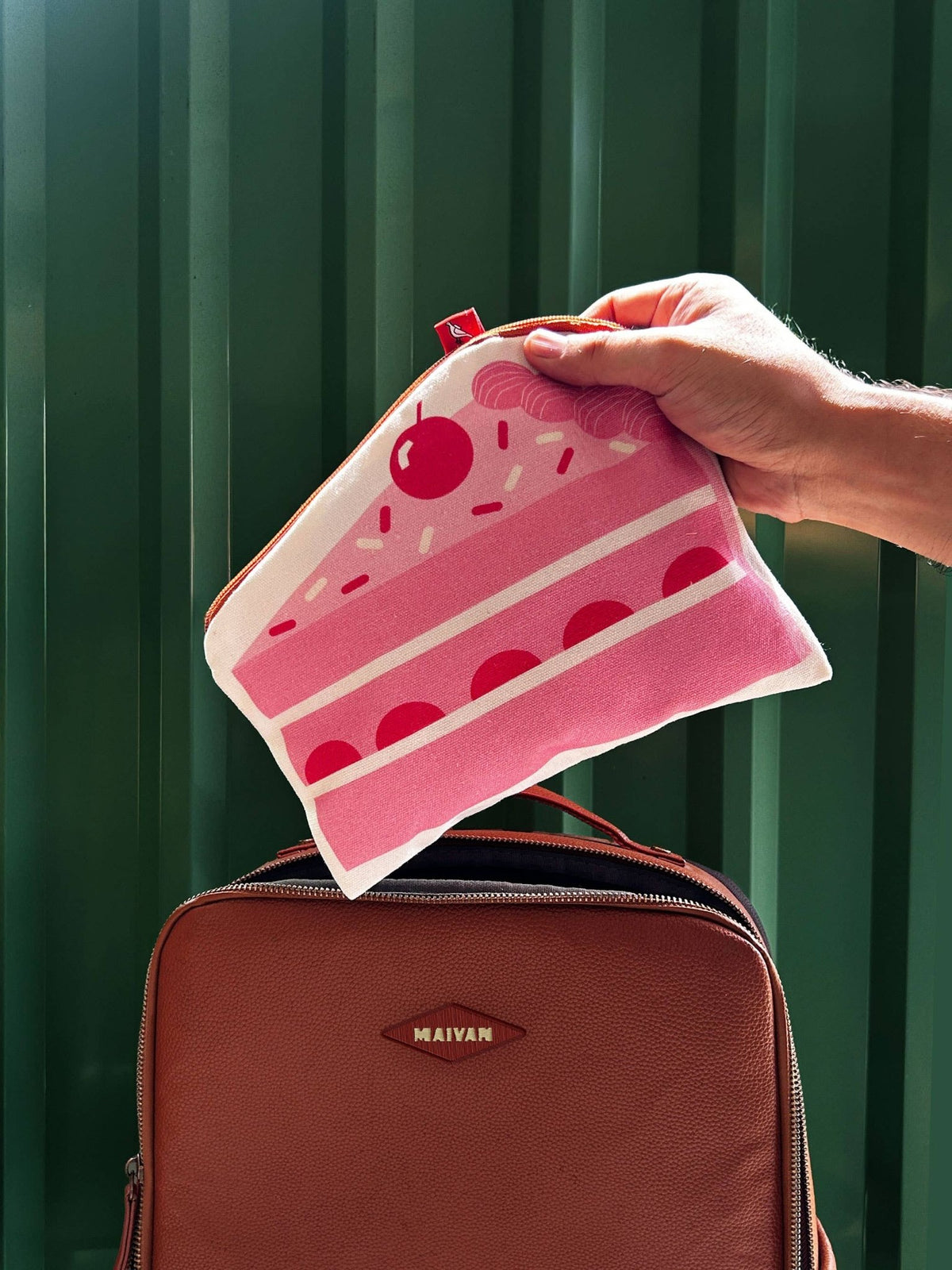 Cake Canvas Zipper Pouch & Pencil Case - Petite Thuet & Co.