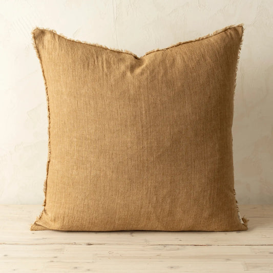 Lina Linen Pillow, Tawny