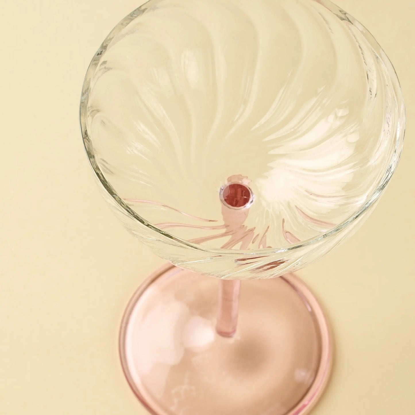Pink Coupe Glass