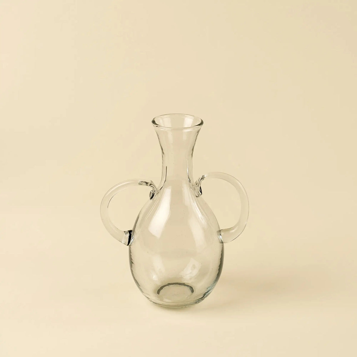Clear Glass Urn Vase with Handles – Small - Petite Thuet & Co.