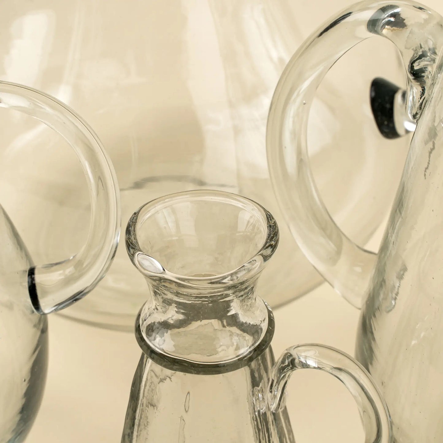 Clear Glass Vase with Handle – XS - Petite Thuet & Co.