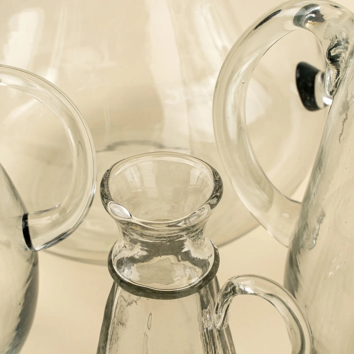 Clear Glass Vase with Handle – XS - Petite Thuet & Co.