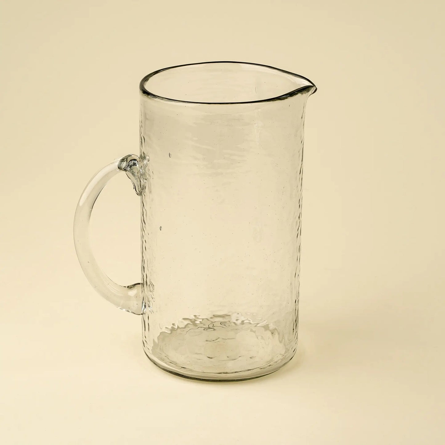 Hammered Glass Pitcher