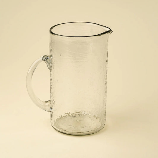 Hammered Glass Pitcher