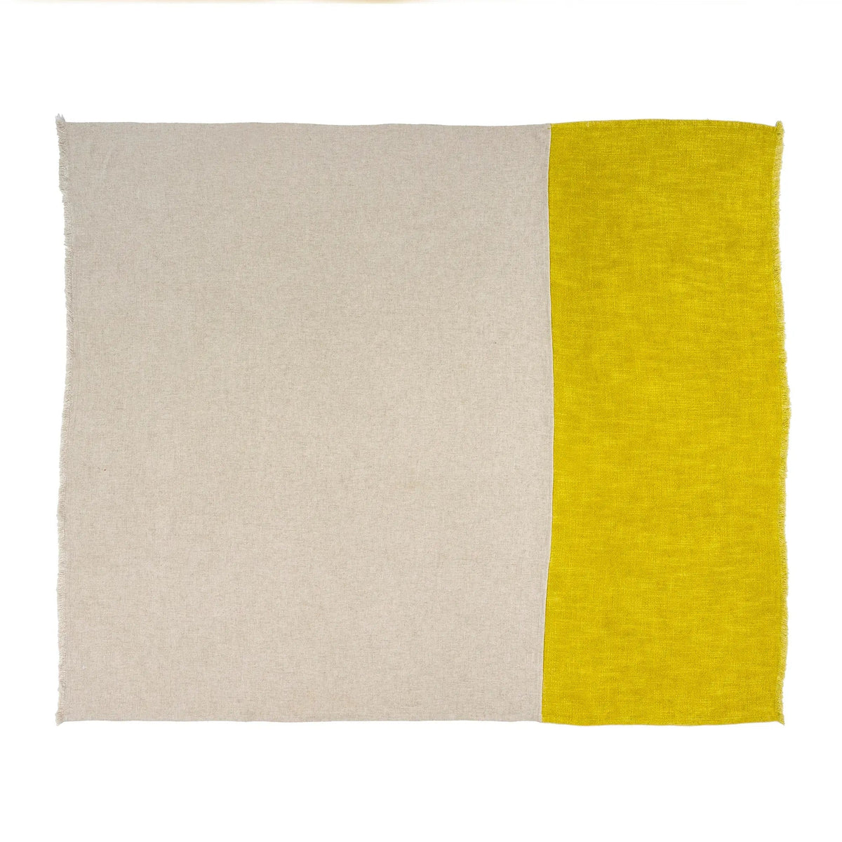Colour Block Throw Blanket, Yellow - Petite Thuet & Co.