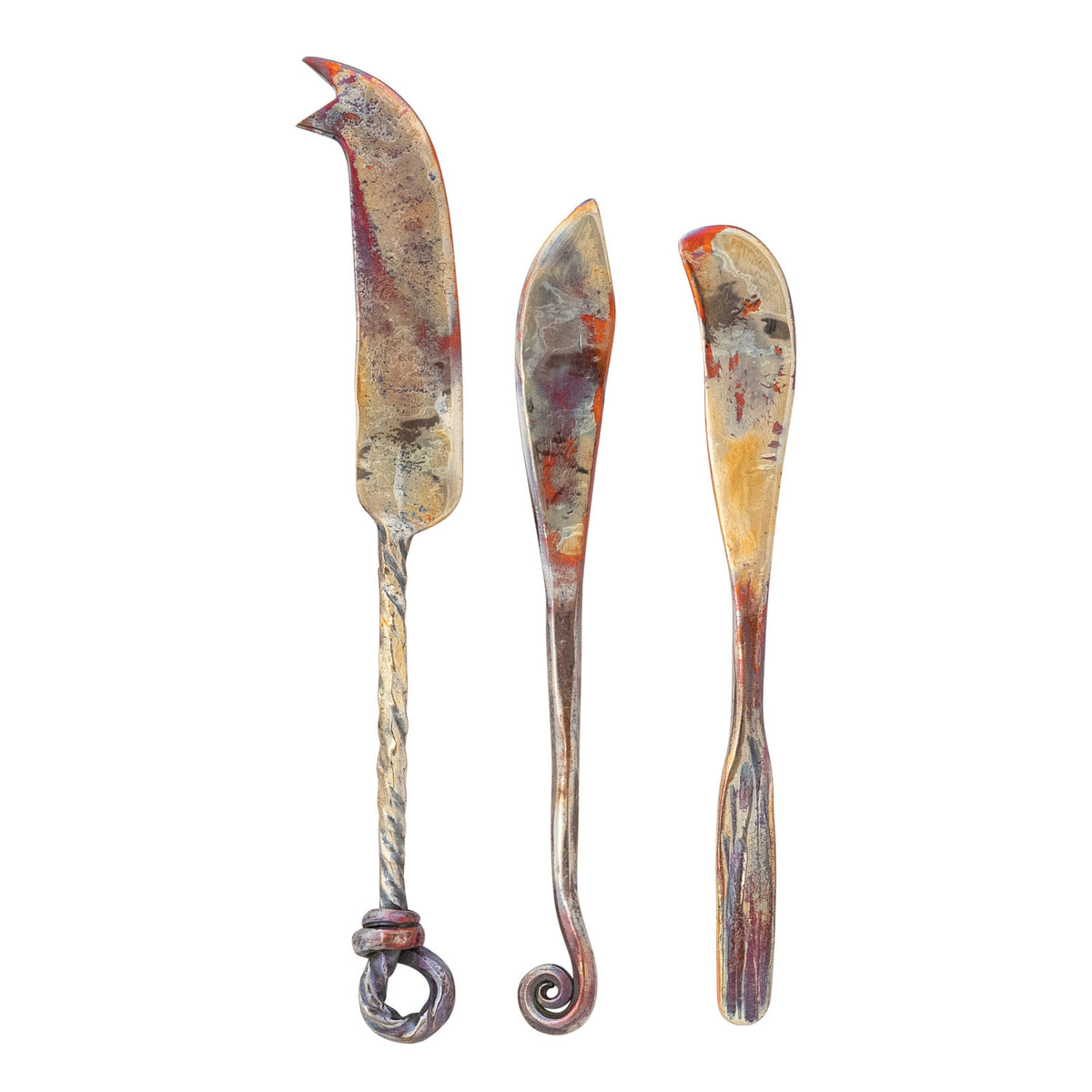 Loop Handle Copper Canapé Knife