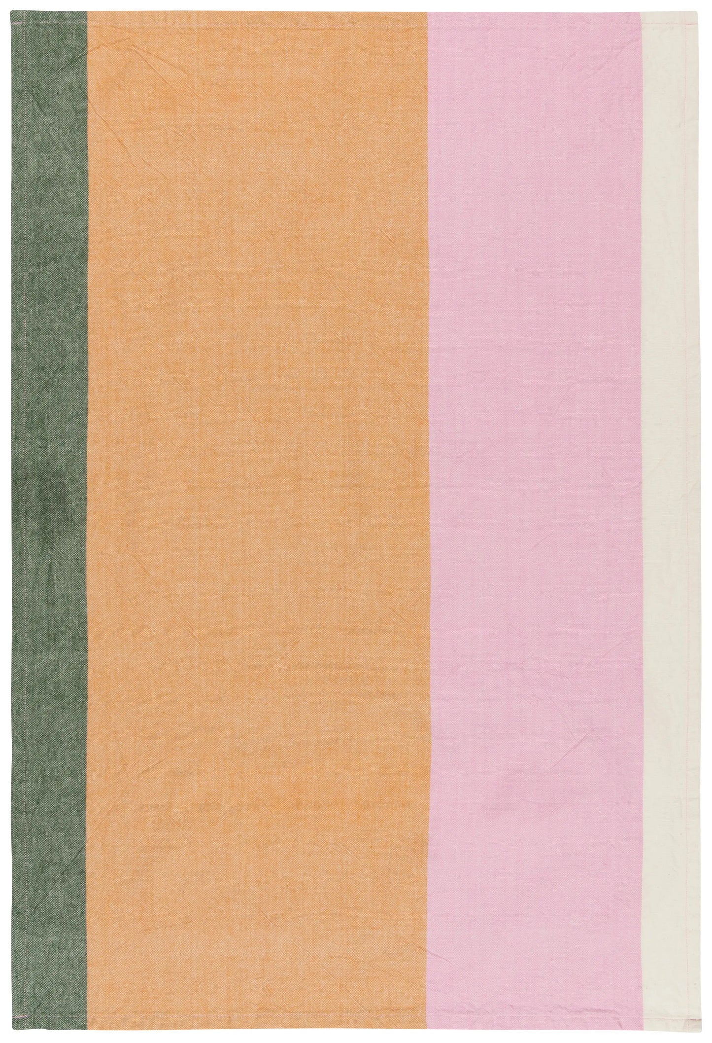 Orange Colour Block Tea Towel