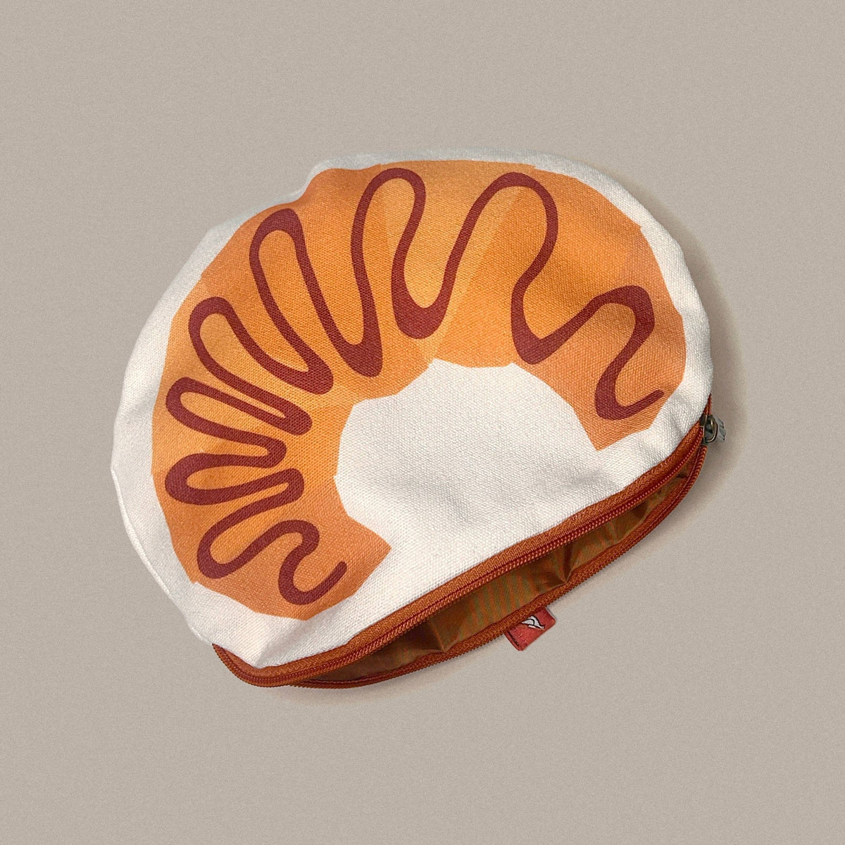 Croissant Canvas Zipper Pouch & Pencil Case - Petite Thuet & Co.