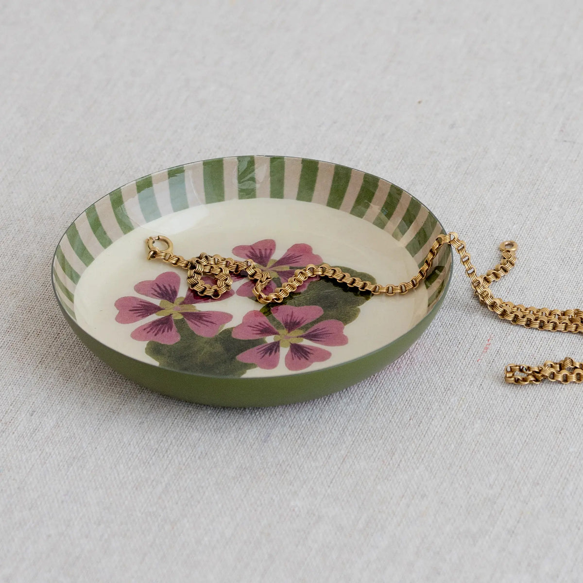 Small Enamel Tray, Geranium