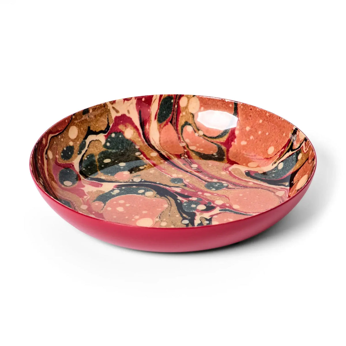Small Enamel Tray, Marbled